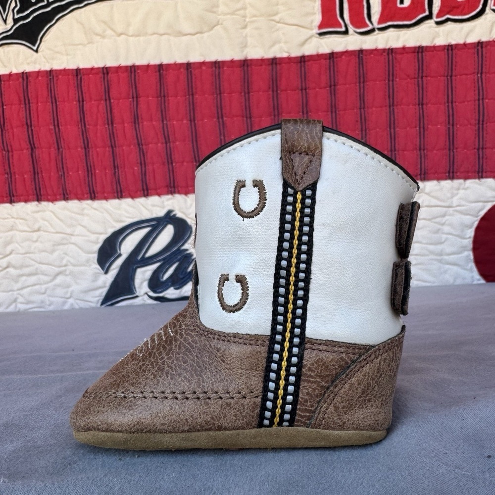 Size 3c - Boot Barn Infant Boys' Luke Little‎ Horseshoe Western Boot - B10118